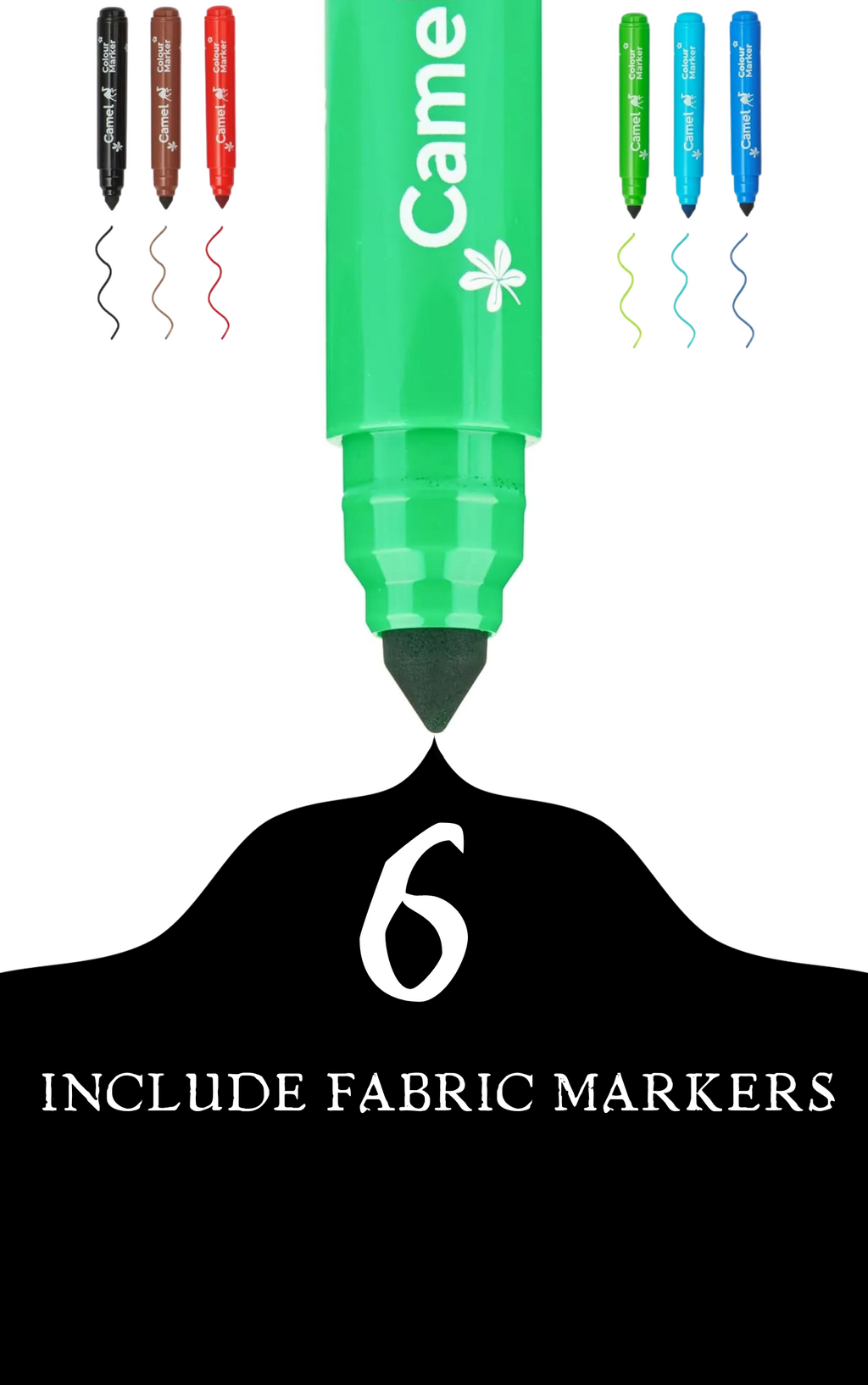 Witecotn Dinosaur Kids T-Shirt – DIY Fun for Little Explorers with 6 fabric markers